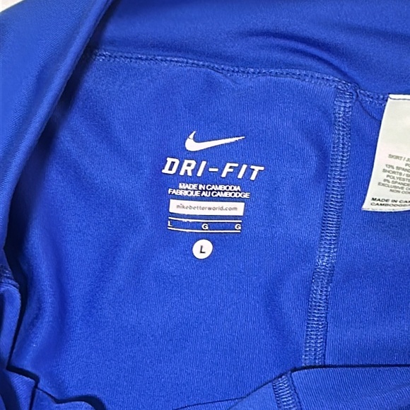 NIKE GOLF DRI-FIT PARAMOUNT BLUE KNIT PULL ON SKORT W/ POCKET SIZE L - Picture 2 of 5